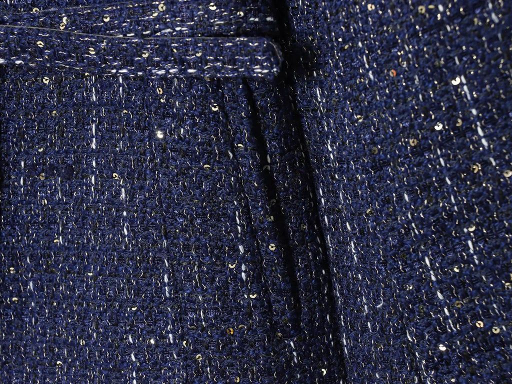 2025 Autumn New Products Women's Fashion Temperament All-match Gold Button Round Neck Long Sleeve Jacket