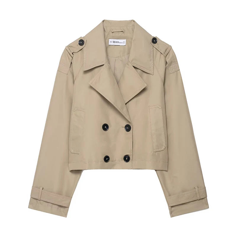 Trench Coat Aria – Double Breasted Short